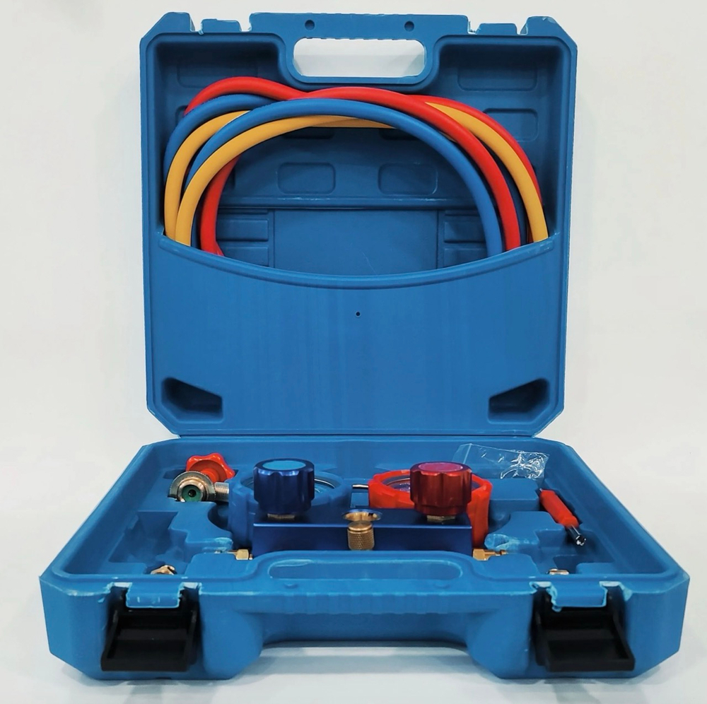 Манометрическая станция для измерения давления фреонов R22, R134A, R404A, R407C, Коллектор Pro (1 шт. / комплект)