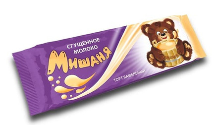 Торт вафельный "Мишаня" со сгущенным молоком 220г. ДонКо