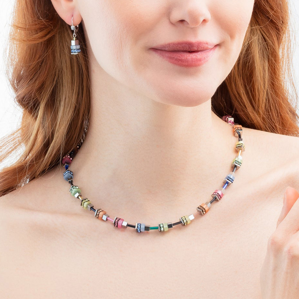 Колье Coeur de Lion Multi-Pastell-Silver 4413/10-1580