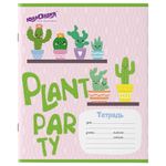 Тетрадь 12 л. ЮНЛАНДИЯ, линия, обложка картон, "КАКТУСИКИ", 106474, 5шт