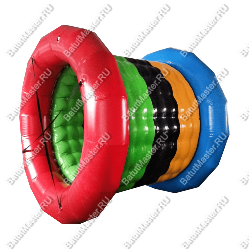 Аттракцион Водный цилиндр "Радуга", ПВХ, 2*1,8*1,8 м