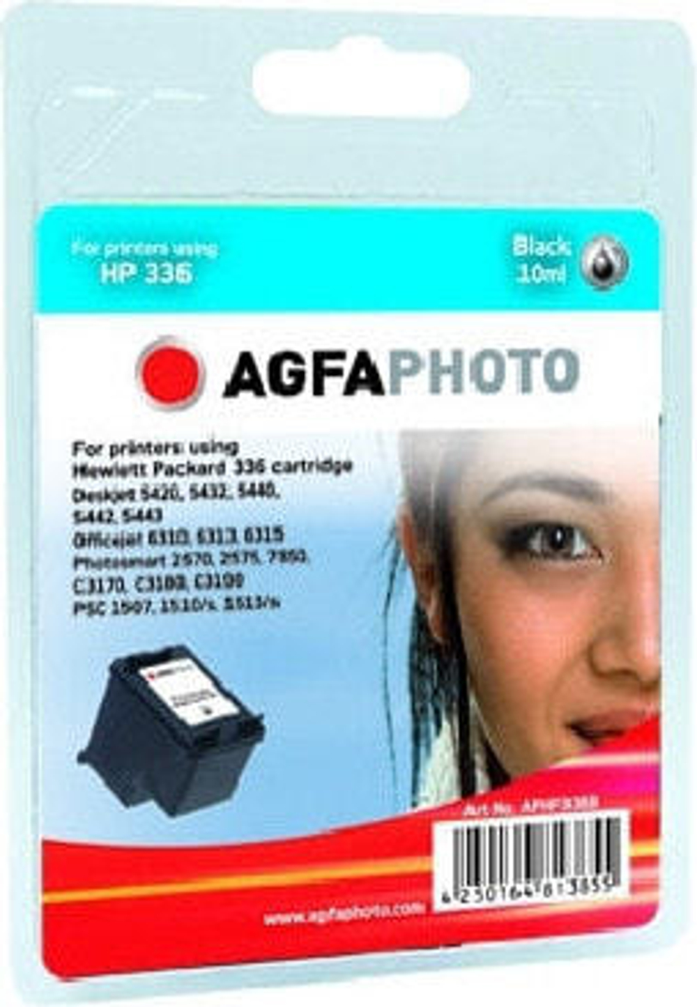 Картридж струйный черный 1 шт AgfaPhoto Holding GmbH APHP336B