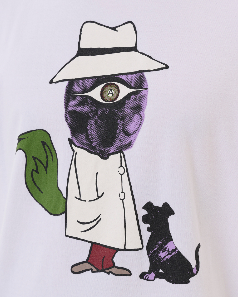 UNDERCOVER ФУТБОЛКА БЕЛАЯ С ПРИНТОМ