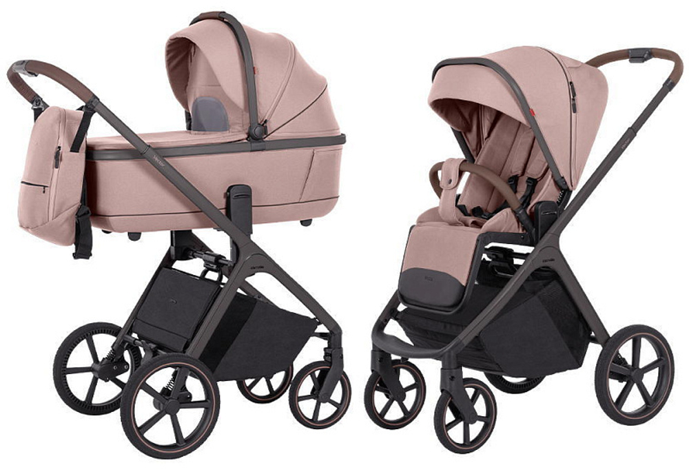 Коляска Carrello Vector CRL-6550 и автокресло Cybex Aton B2 Bay Blue 3 в 1 Cupcake Beige
