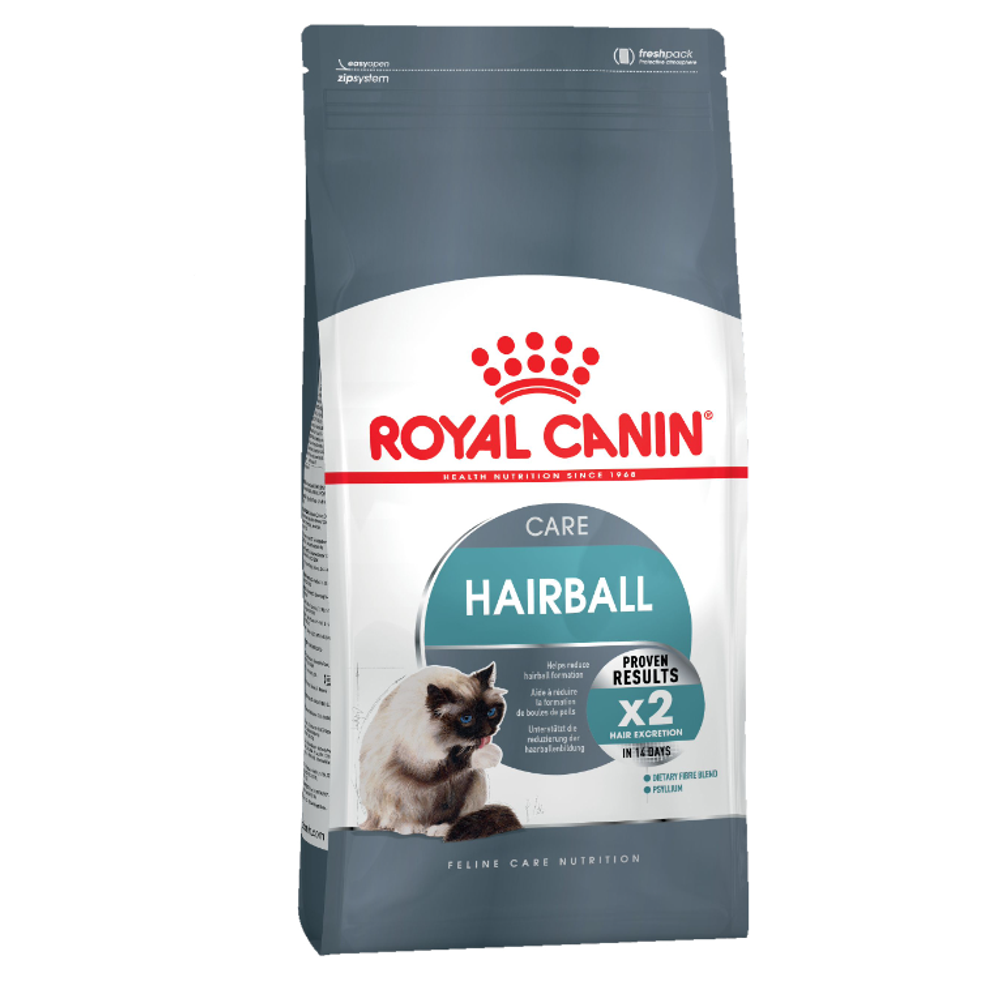 Royal canin hairball care 400 г сухой корм для взрослых кошек в целях профилактики образования волосяных комочков в желудочно-кишечном тракте 1х12