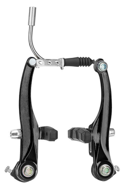 Тормоз Tektro Aries дисковый механический MD-M300 передний, крепление IS Standard & Post Mount, алюминиевый, чёрный, в комплекте с болтами, с ротором