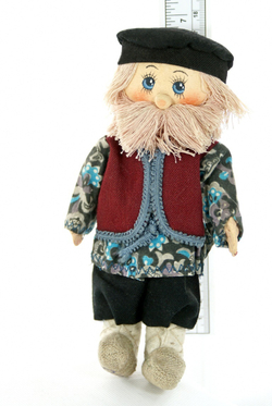 Кукла-подвеска текстильная Потешного промысла в русском крестьянском костюме Федул. Мужик