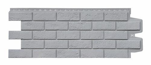 Фасадные панели GRAND LINE (ГРАНД ЛАЙН) Кирпич Состаренный Серый