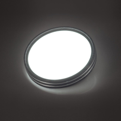7604/DL PALE SN 176 Светильник пластик/белый/венге/хром LED 48Вт 4000К D390 IP43 TROSTO