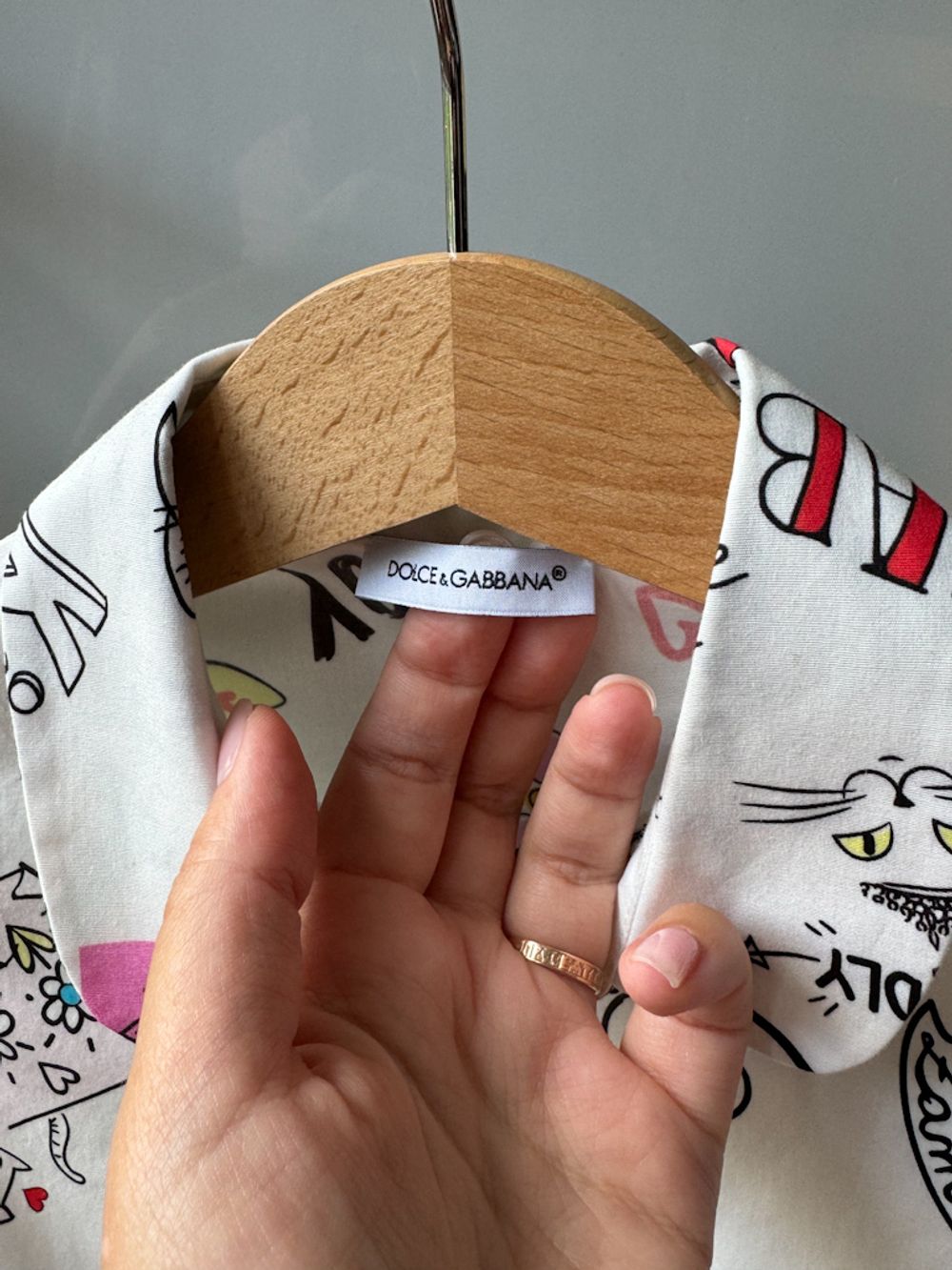 Хлопковая рубашка Dolce & Gabbana, 116