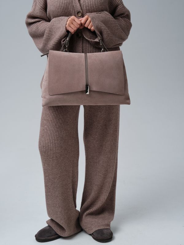 Замшевая сумка сэтчел Colette DBR 31349 капучино