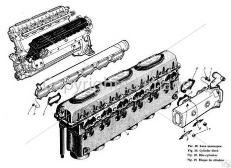 Блок цилиндров в сборе С1 СБ 1206-12