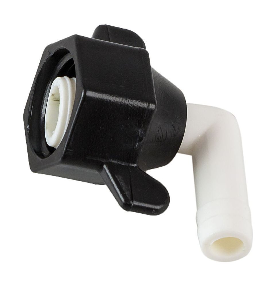 Фитинг SeaFlo угловой резьба-&quot;елочка&quot; 1/2&quot;-14 NPT(F)x3/8&quot;