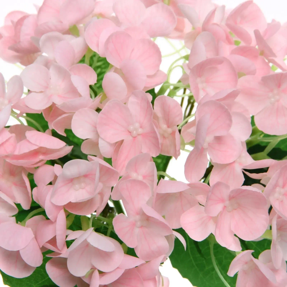 Цветок искусственный «Natur» 28см Гортензия бледно-розовая
