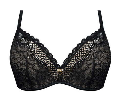 Супер пуш-ап бюстгальтер Clarisa (Размер: 65D) (Цвет: черный)