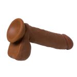 Коричневый фаллоимитатор-реалистик 21см ToyFa RealStick Elite Mulatto Mr Gomez 982102-1