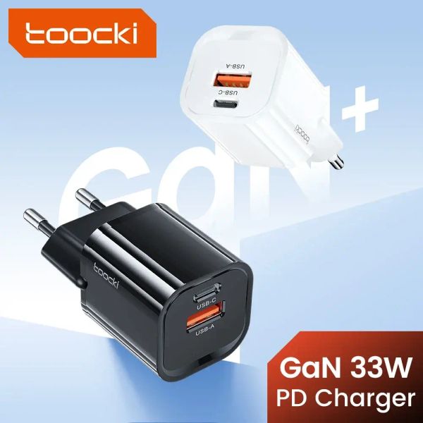Адаптер питания Toocki 33Вт (Type-C + USB-A) Белый