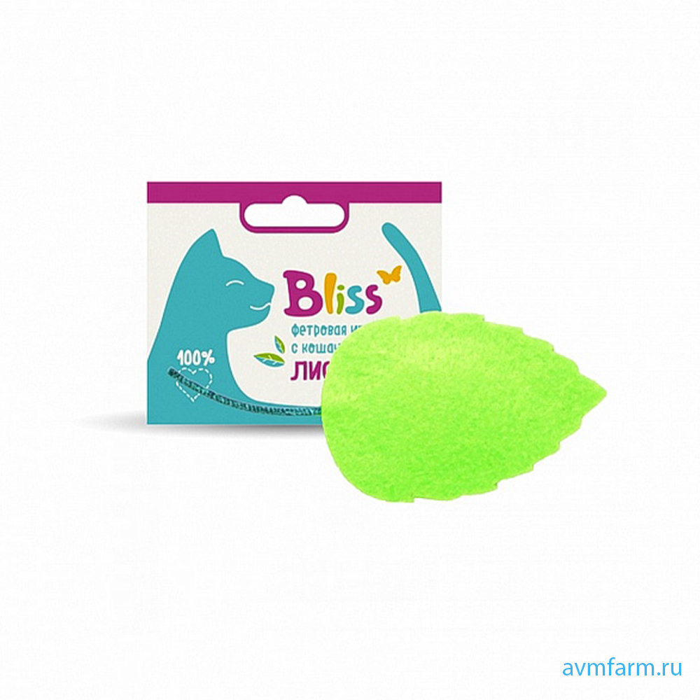 Игрушка Bliss с кошачьей мятой Листик