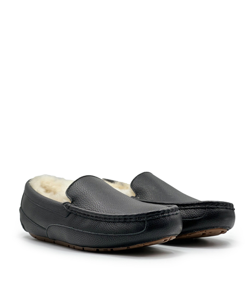 ASCOT MENS LEATHER black