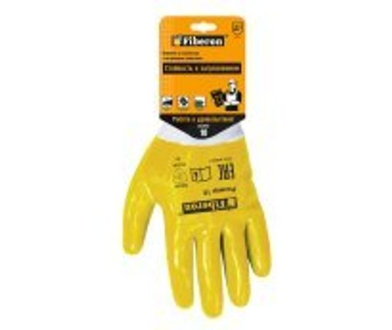 Перчатки Fiberon п-э натрил.покр XL PR-NTO113