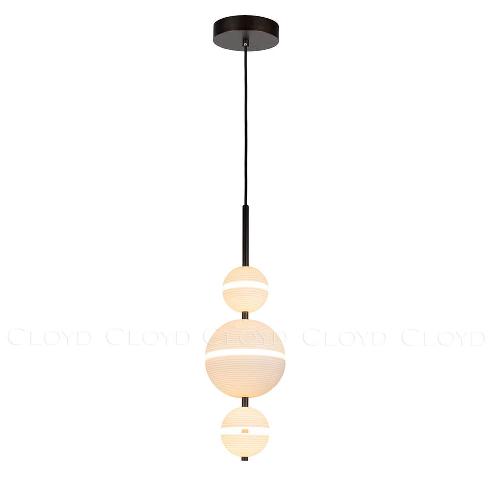 Подвесной светильник Cloyd COSMORA P3 / выс. 56 см - керамика - черный (арт.12502)
