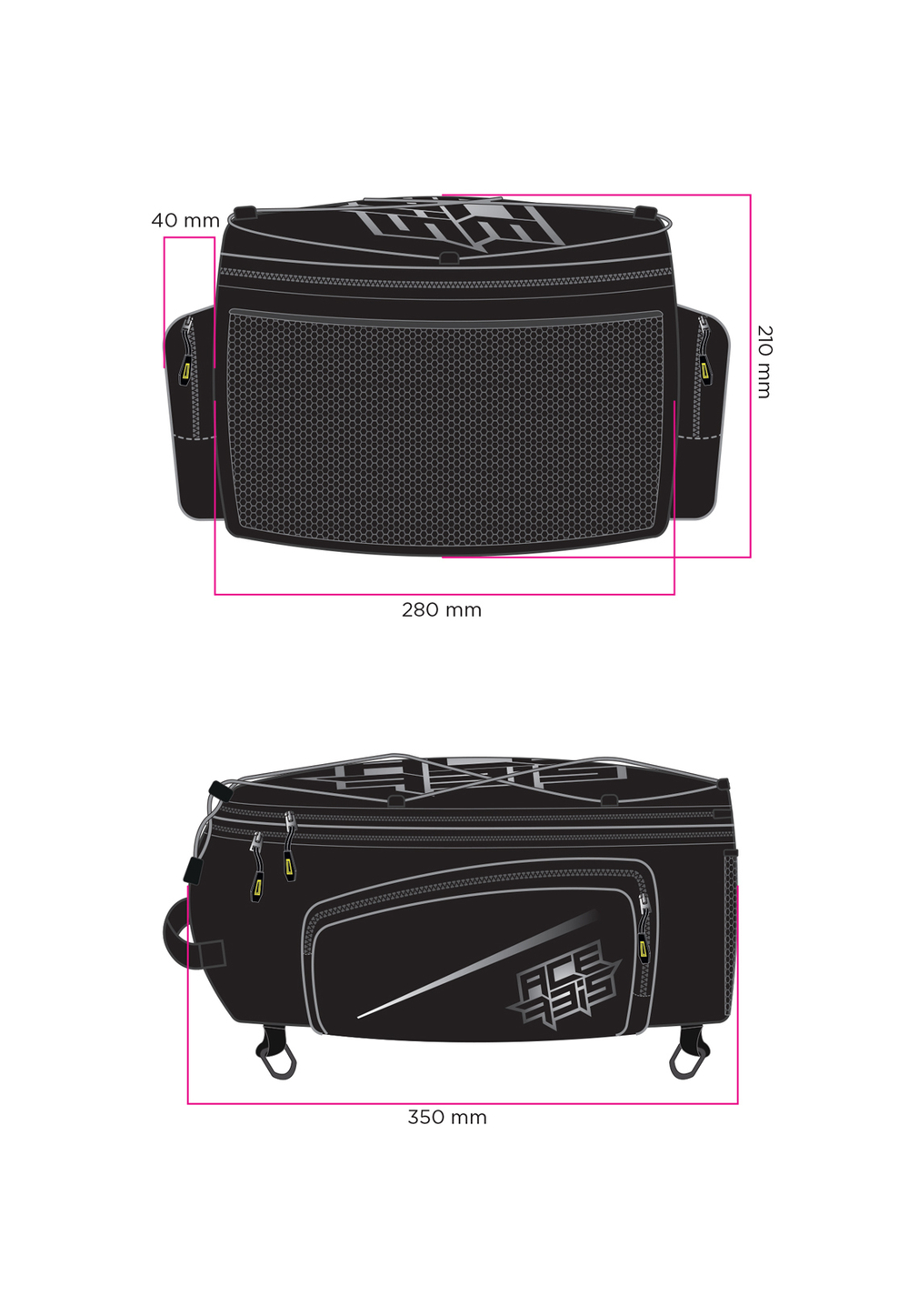 Сумка на седло Acerbis REAR BAG GRAND TOUR Black