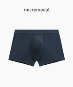 Мужские трусы шорты Atlantic, 1 шт. в уп., микромодал, сине - зеленые, MH-1204