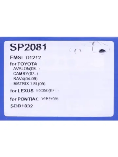 Колодки тормозные TOYOTA Rav 4 (2.0/2.2),Camry V40 (06-) задние (4шт.) SANGSIN