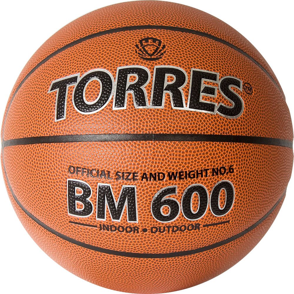 Мяч баскетбольный TORRES BM600 B32026, размер 6