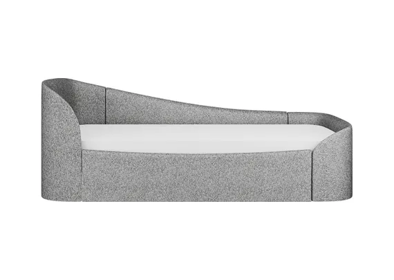 Диван-кровать KIDI Soft с низким изножьем 90*200 см (серый, рогожка)