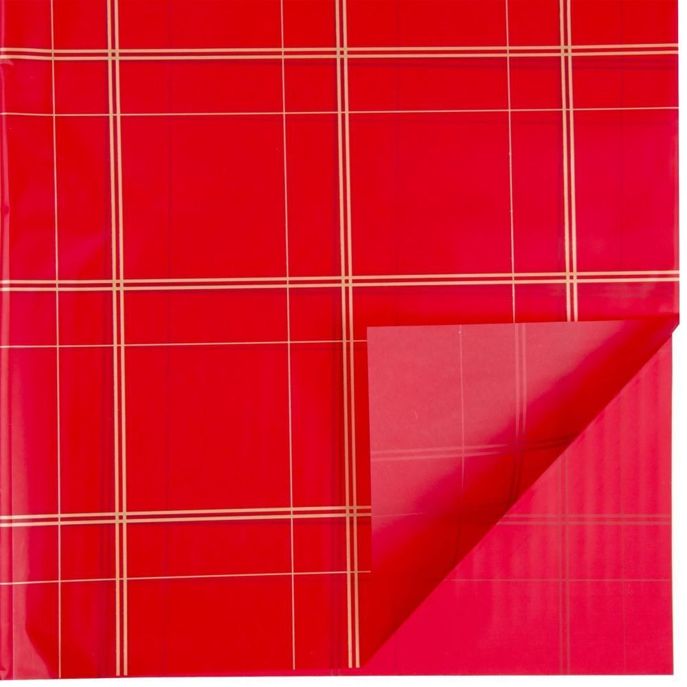 ЛИСТ матовый &quot;Клетка крупная&quot; 58*58/20шт КРАСНЫЙ