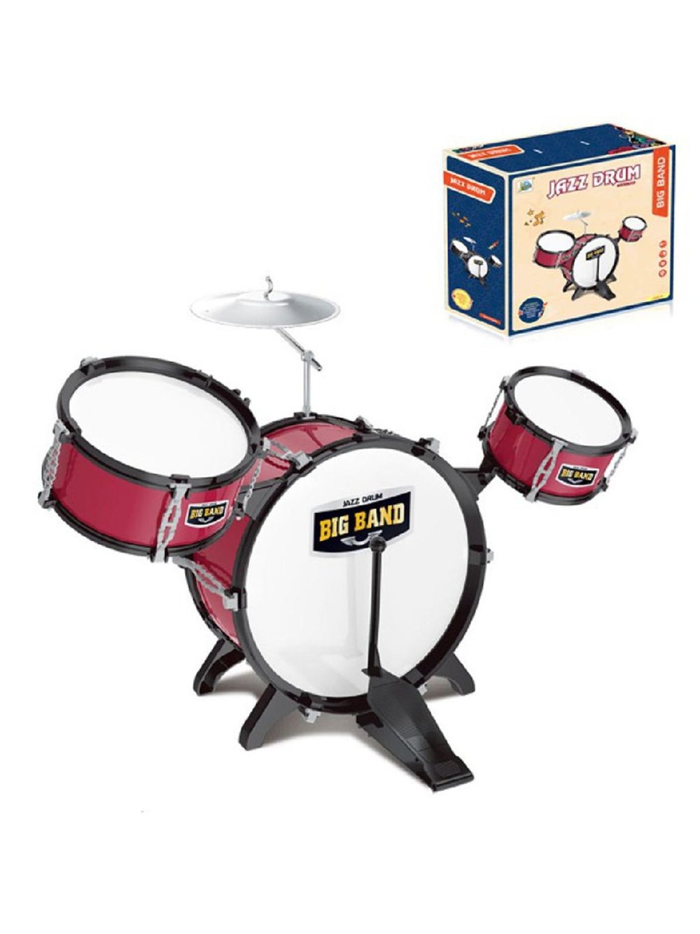 Музыкальный инструмент Барабан, детский в наборе (200487567)