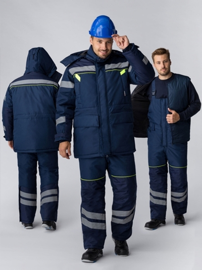 Костюм зимний PROFLINE SPECIALIST WINTER (тк.Мембрана) п/к, т.синий