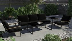 Calma long, набор антрацит/черный, алюминий