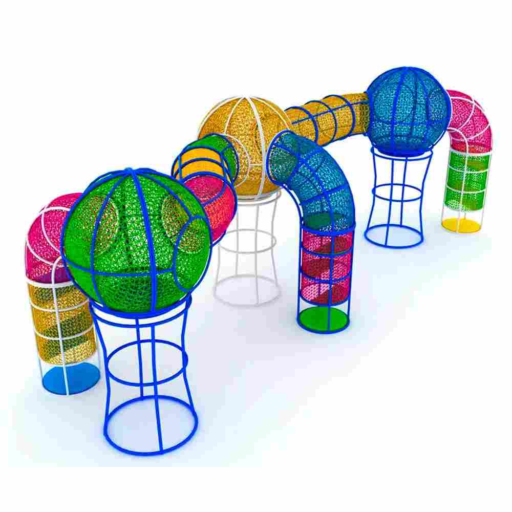 Верёвочные шары с переходом «Паучок» 11×3,8×4 м