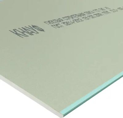 Гипсокартон влагостойкий KNAUF 1500х600х12,5 мм
