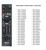 Пульт для Sony универсальный RM-L1165 3D Huayu (HRM1008)