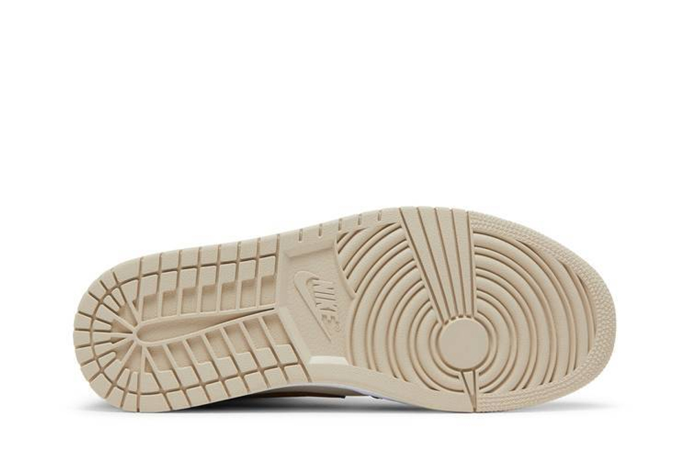 Кроссовки Jordan Air Jordan 1 Mid Se "Cream Dark Chocolate" (Женская размерная сетка)