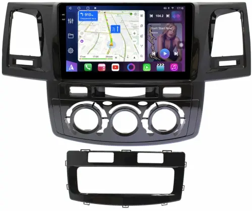 Магнитола для Toyota HiLux 7 2011-2015 - FarCar S400-TS18 монитор 9.5" QLED на Android 14, CarPlay, 4G SIM-слот