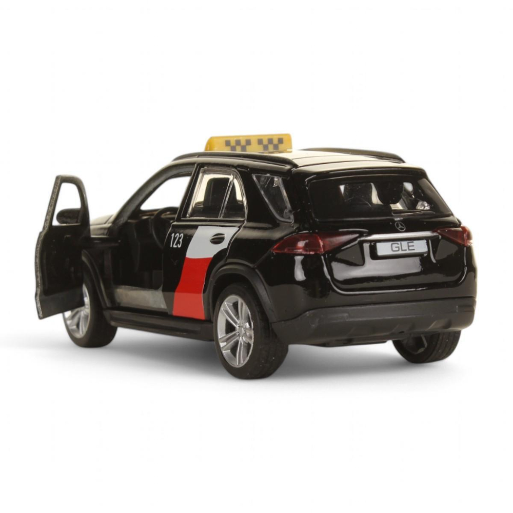 Модель ин. мет. "Mercedes-Benz Gle 2018. Такси" 12см, двер, багаж, в коробкаGLE-12TAX-BK (Технопарк)