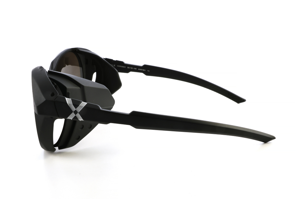 Спортивные очки HILX Oracle / Matt Black / Black Mirror Lens + Brown Mirror Polarized