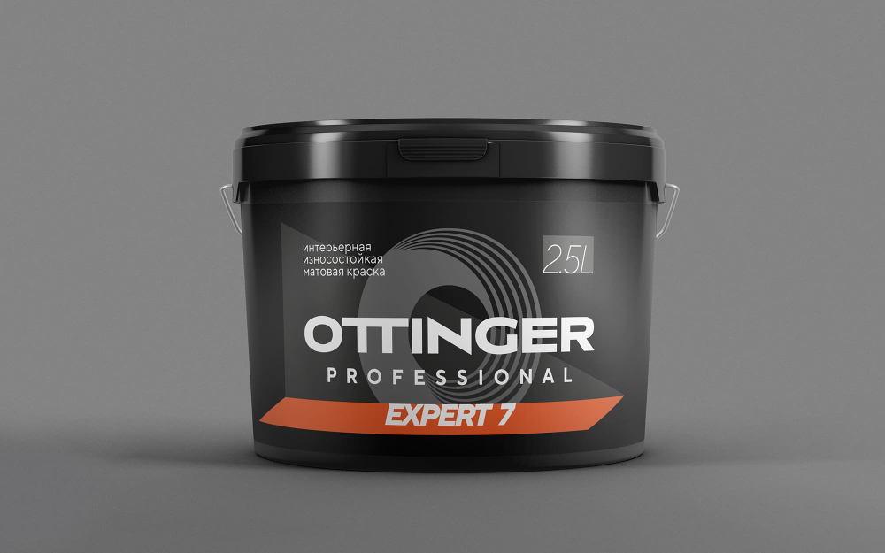 Краска дисперсионная акриловая OTTINGER Expert 7 интер. белая 2.5л