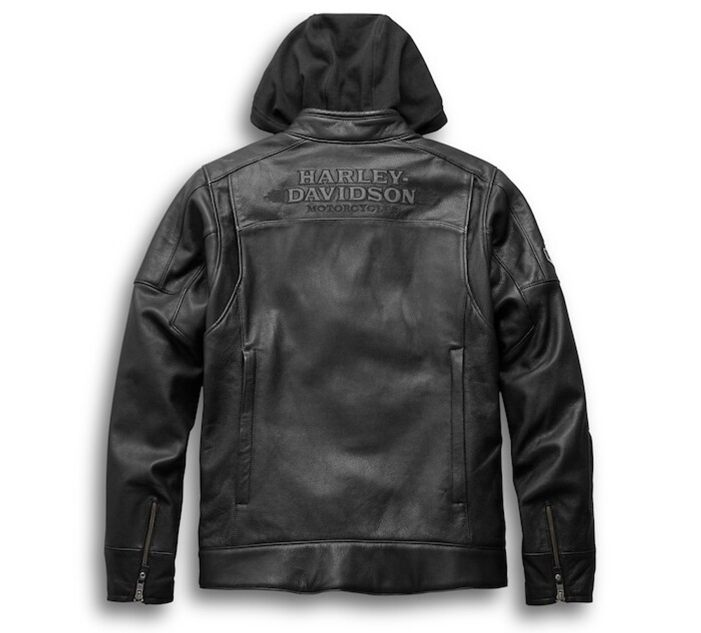 Мужская кожаная куртка Harley-Davidson®  3-В-1, черная