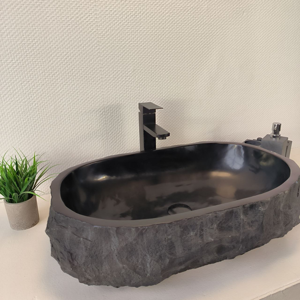 Раковина из андезита Erozy Black EA-64852 60*41*16 0039