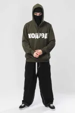 Худи Codered  Base Hoodie Wide Summer Лого ТМ Болотный/Белый принт КОДРЭД