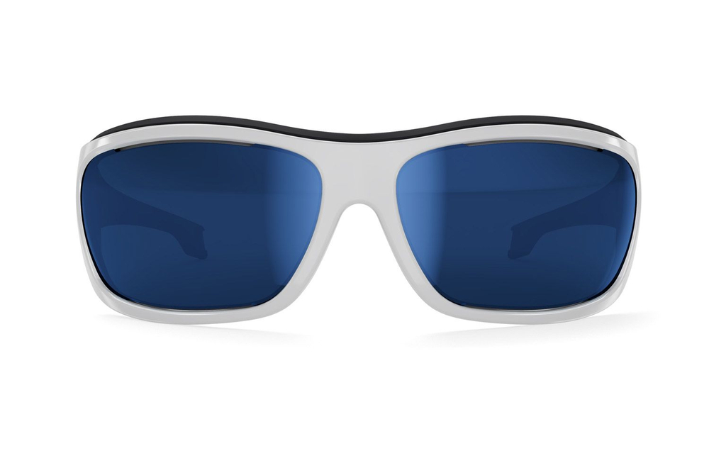 Спортивные очки LiP Tide / Stone White - Black / Zeiss / PA Polarized / Gun Blue Smoke