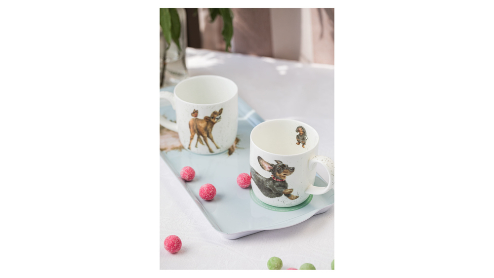 Кружка 310мл Royal Worcester Забавная фауна Веселая такса