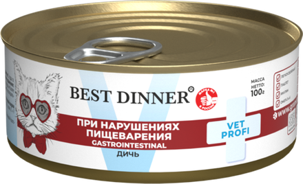 Best Dinner Эксклюзив Vet Profi для кошек - Конс  Gastro Intestinal Exclusive "Дичь" - 100 г