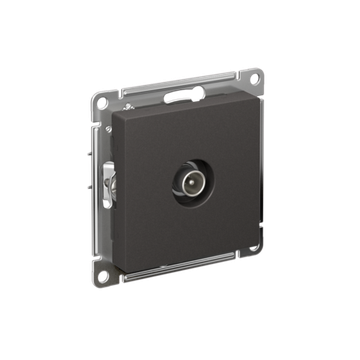 Розетка телевизионная проходная TV AtlasDesign 4дБ механизм базальт SE ATN001492