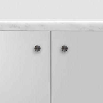 Ручка кнопка Buster + Punch Furniture Knob Linear Gun Metal